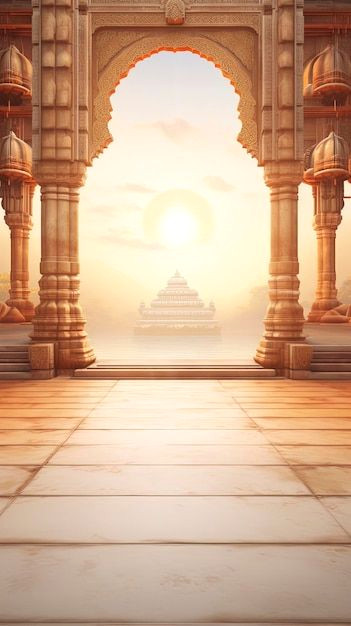 Vibrant Hindu Background: Instant Download