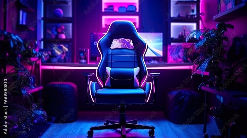 Neon Gaming Chair Setup Inspiration Neon Gaming Chair Setup Inspiration