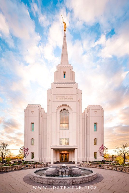 Breathtaking LDS Temple Sunset Breathtaking LDS Temple Sunset