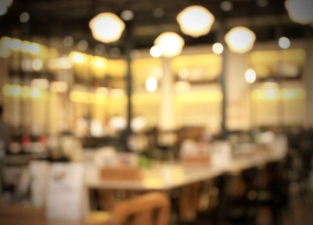 Dine in Style: Blurry Restaurant Background with Bokeh