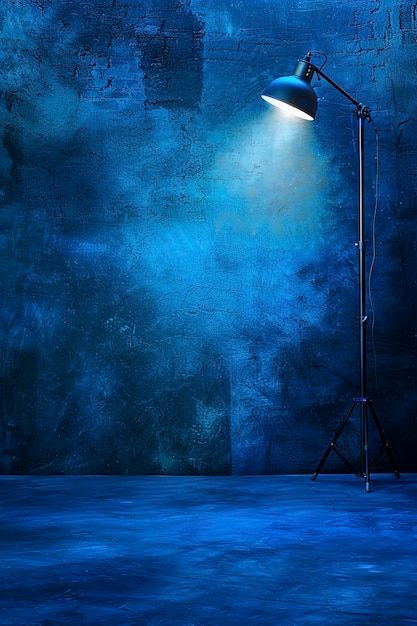Dramatic Blue Spotlight Background Dramatic Blue Spotlight Background