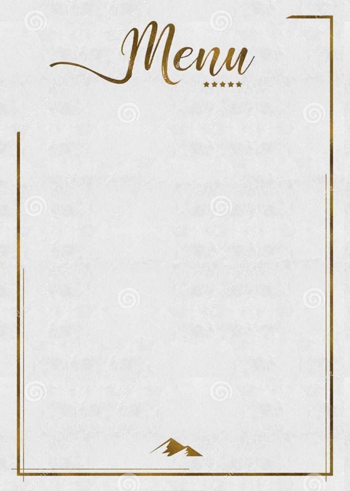 White Menu Inspiration White Menu Inspiration