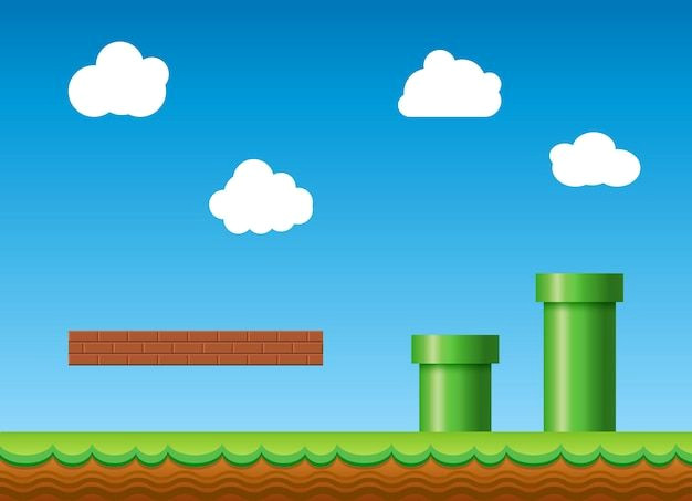 Retro Video Game Backgrounds: Classic Arcade Style Designs Retro Video Game Backgrounds: Classic Arcade Style Designs