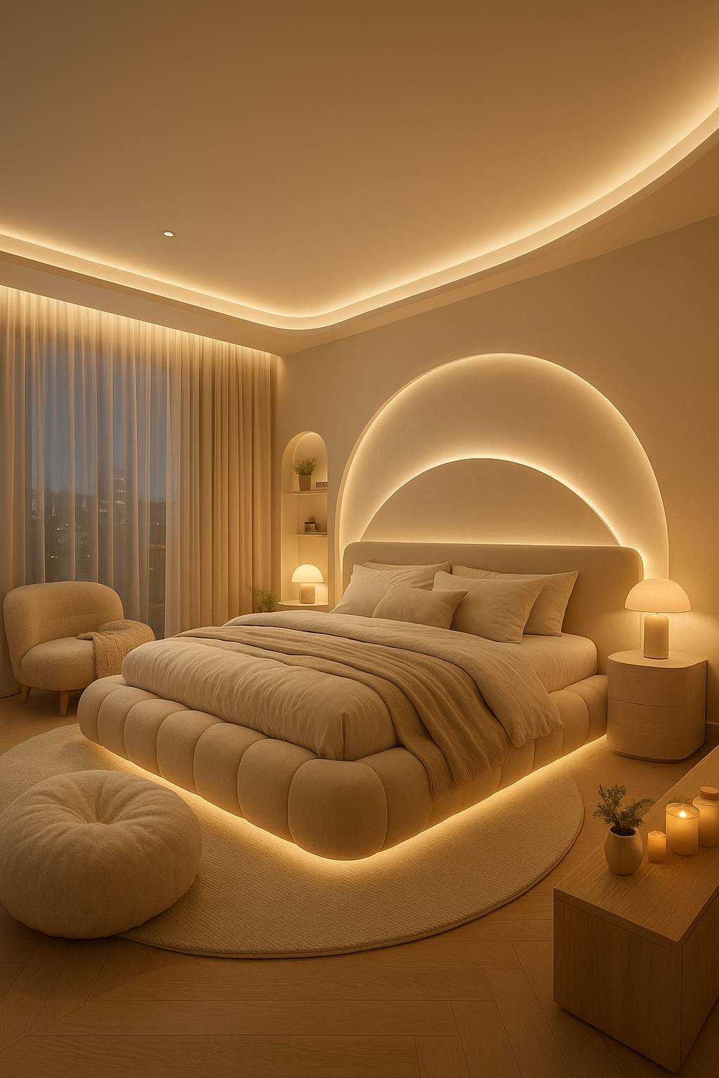 Cloudcore Chic: Ultra Modern Minimalist Bedroom Sanctuary Cloudcore Chic: Ultra Modern Minimalist Bedroom Sanctuary