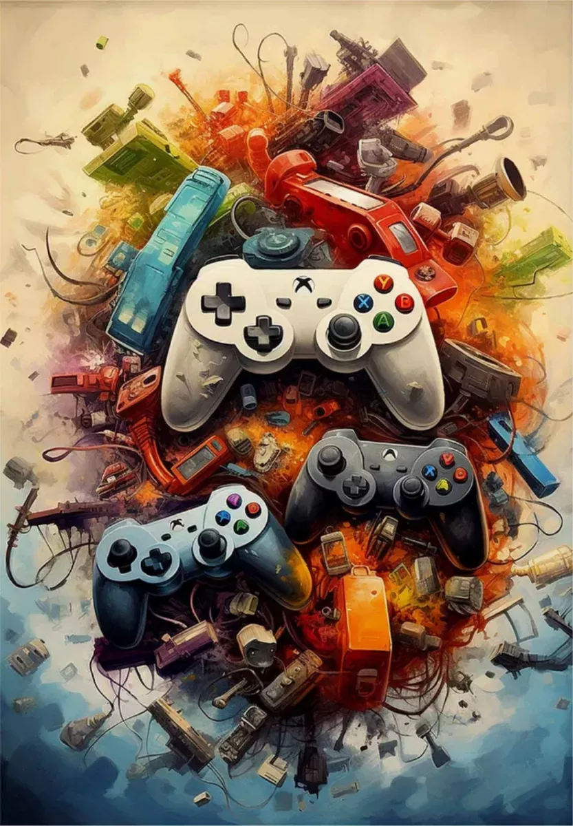 Geek Room Decor: Quadro Poster Game for Teen Bedrooms Geek Room Decor: Quadro Poster Game for Teen Bedrooms