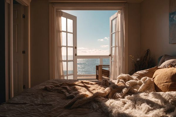 Ocean Room Bathed in Golden Morning Light Ocean Room Bathed in Golden Morning Light