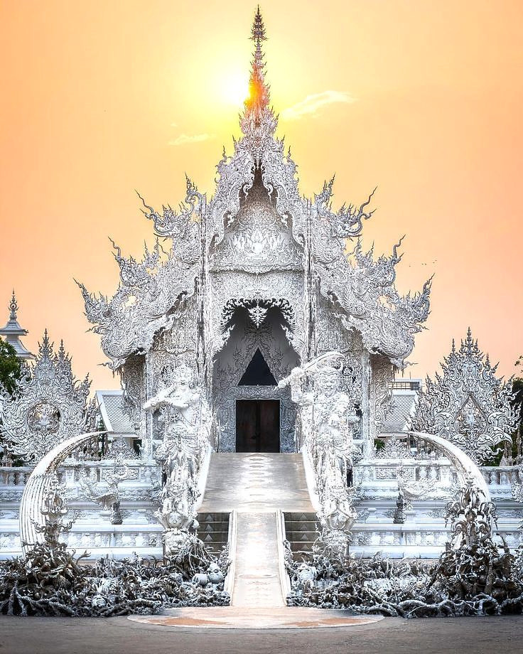 Breathtaking White Temple in Thailand
