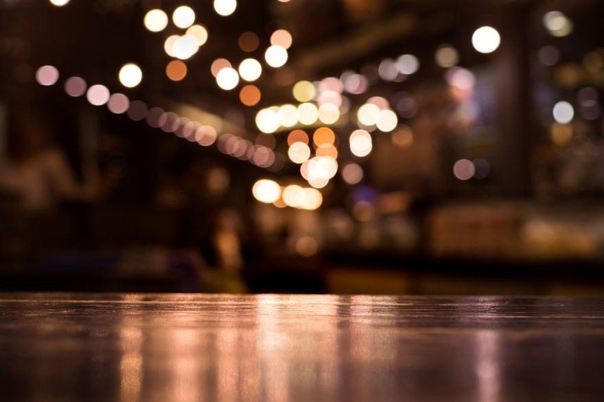 Moody Late Night Cafe Tables for Ambiance