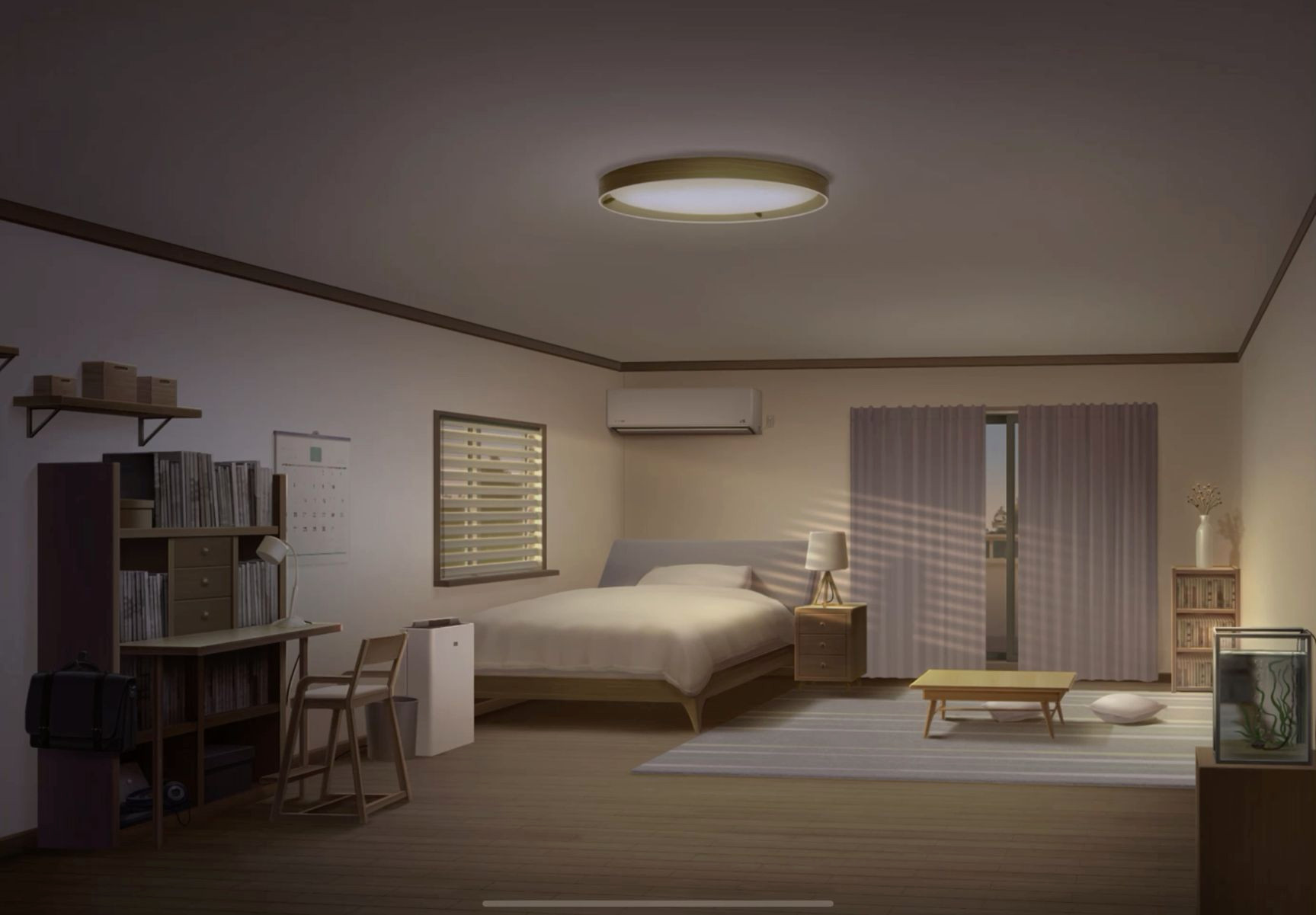 Cozy Sunset Vibes in a Warm Room