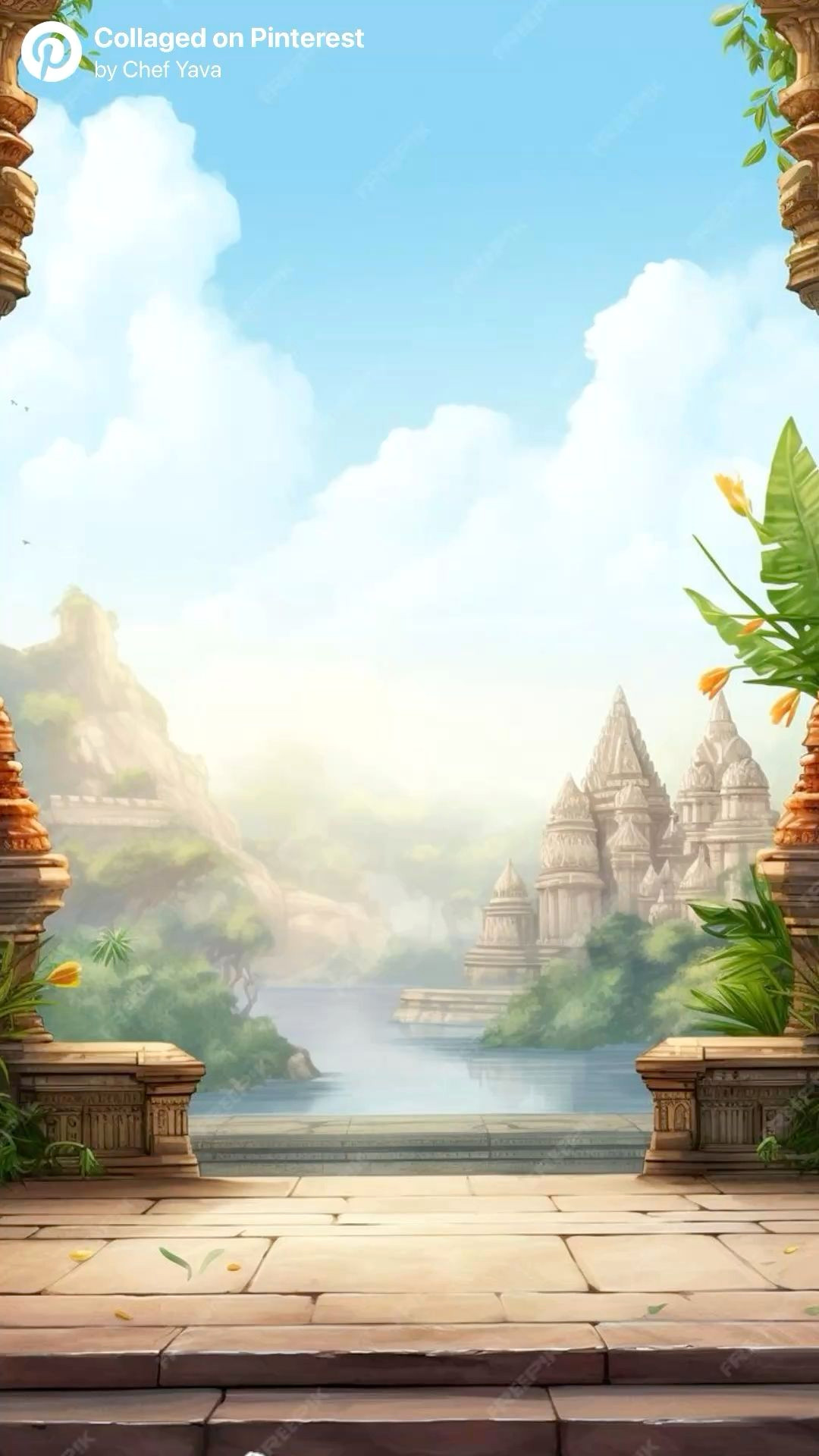 Ethereal Temple Oasis