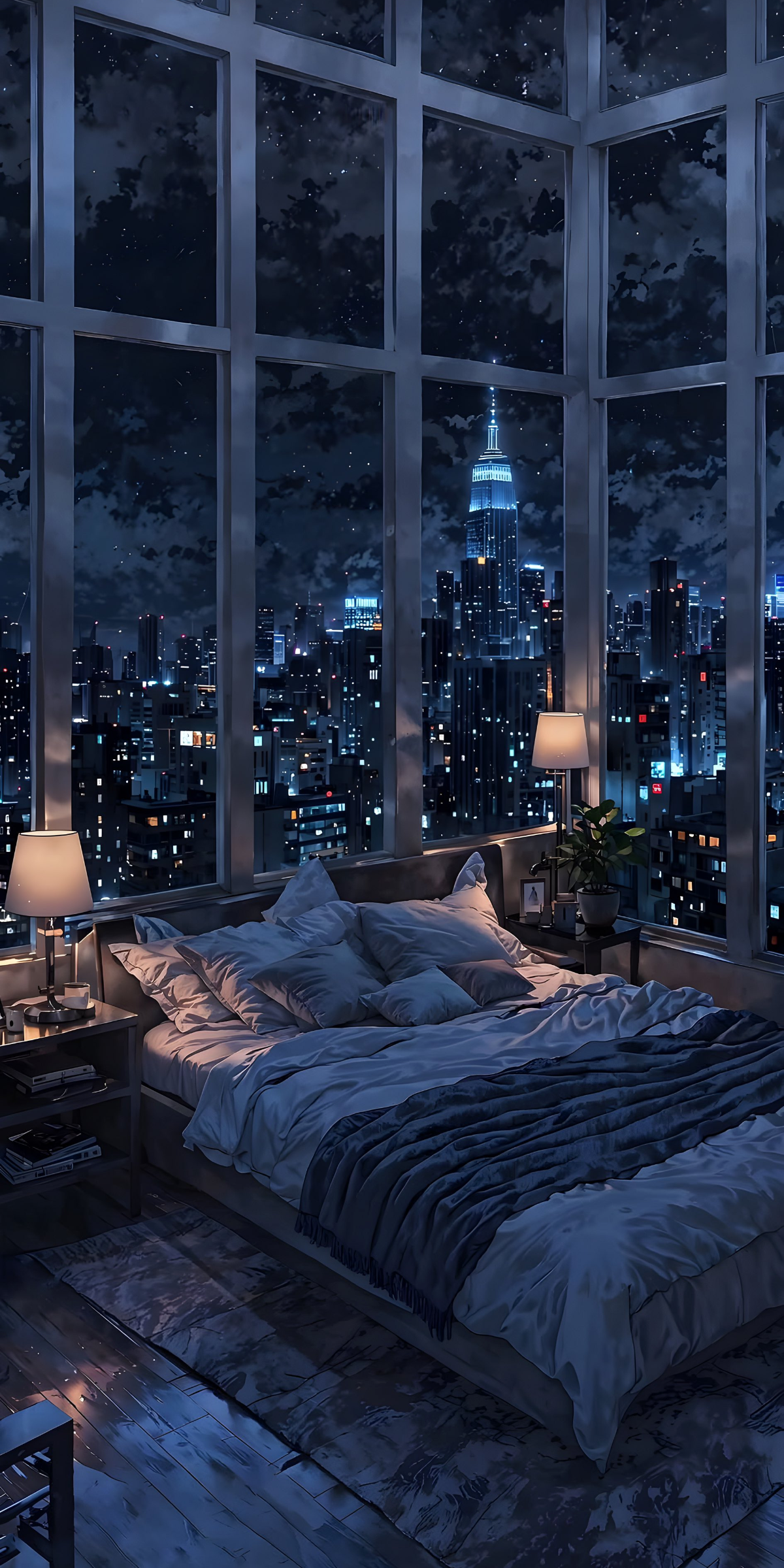 Dazzling Neon Cityscape at Night