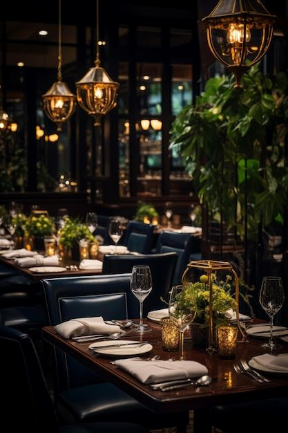 Dark Wood Elegance: Glowing Lanterns, Lush Greens, and Sophisticated Style Dark Wood Elegance: Glowing Lanterns, Lush Greens, and Sophisticated Style