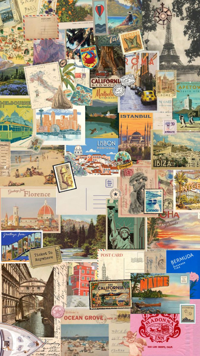 Travel Through Time with Vintage Postcards Travel Through Time with Vintage Postcards