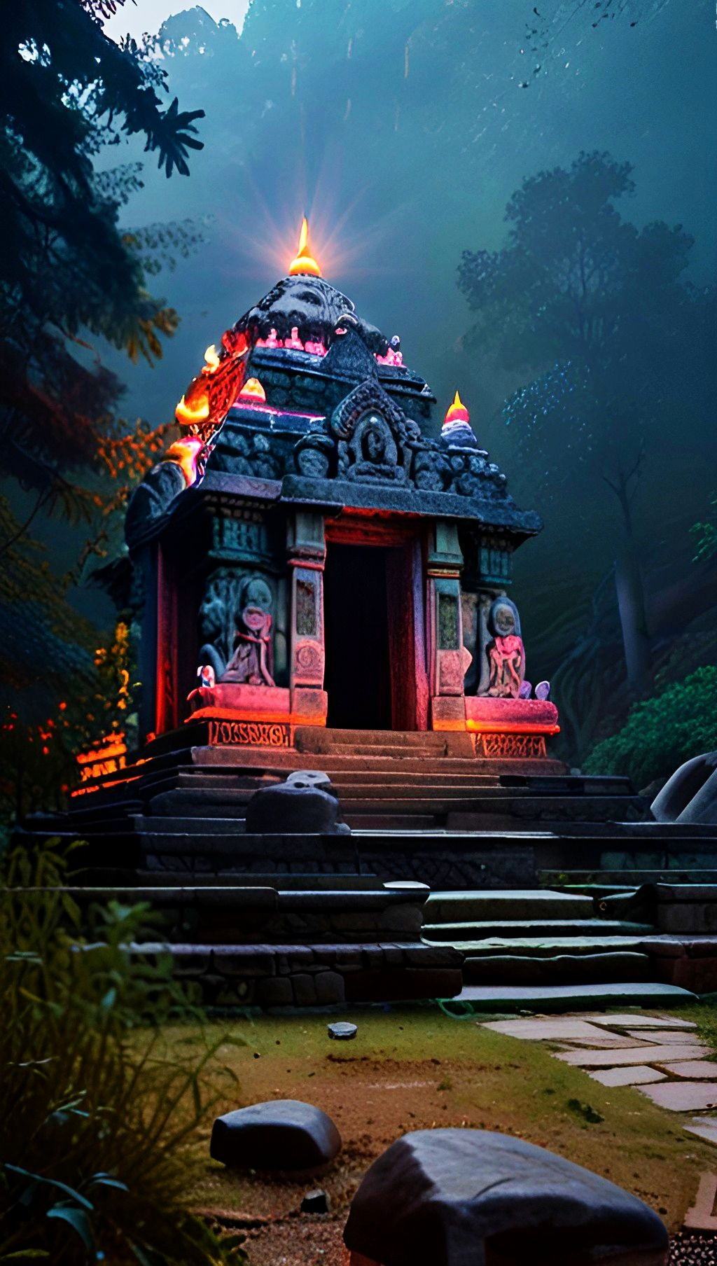 Find Serenity Among Ancient Forest Ruins Find Serenity Among Ancient Forest Ruins