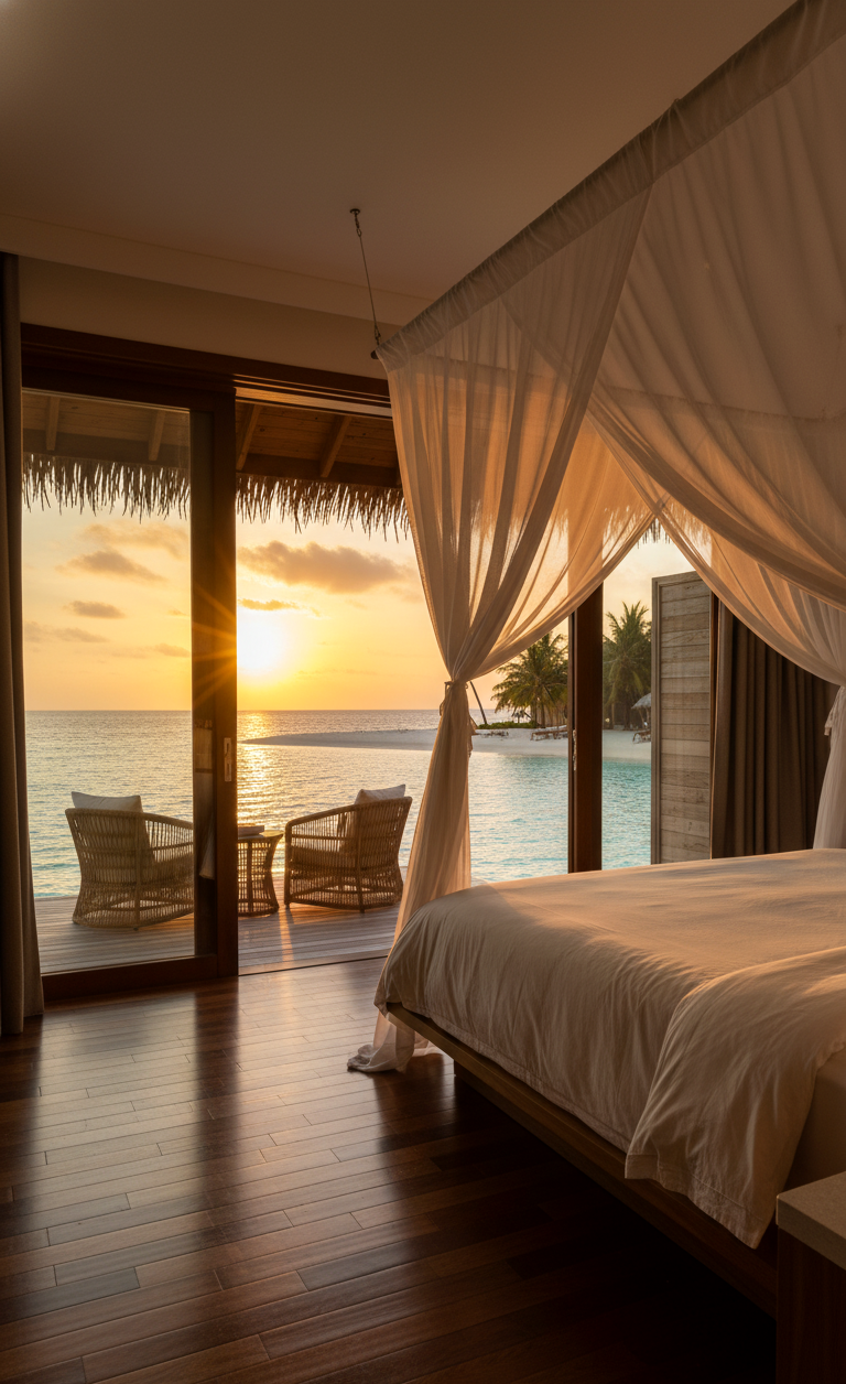 Dreamy Sunset Retreat Over Water Dreamy Sunset Retreat Over Water