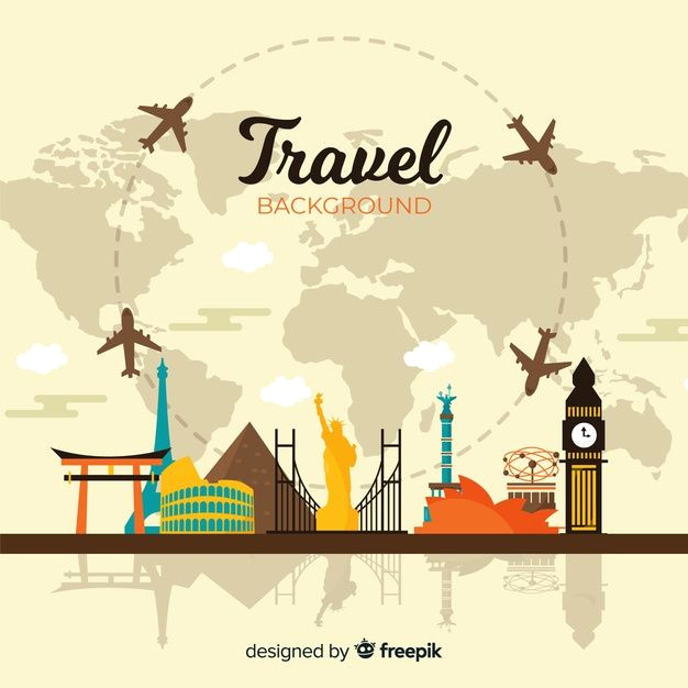 Travel Background Vector Travel Background Vector