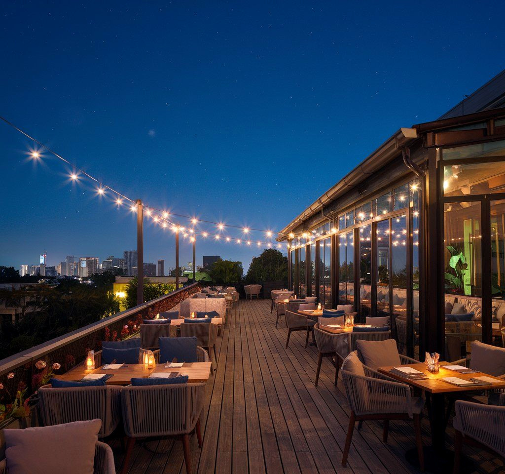 Dine Under the Stars with Breathtaking City Views