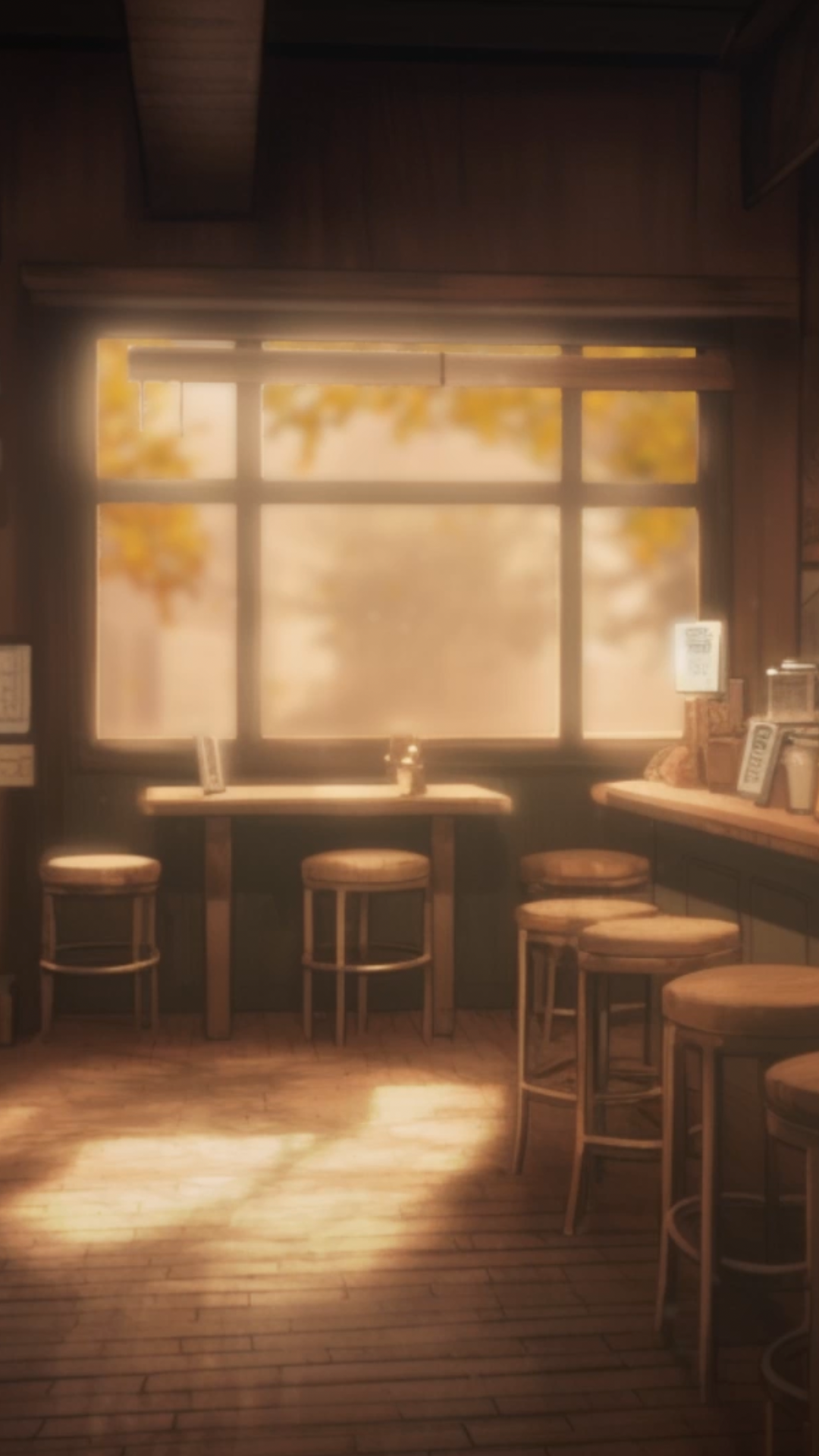 Cozy Anime Coffee Shop Wallpapers
