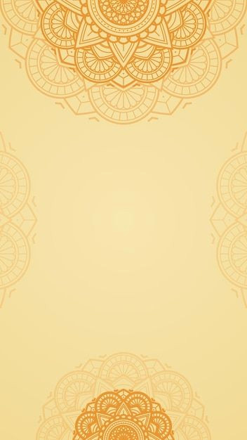 Saffron Gold Mandala Background Saffron Gold Mandala Background