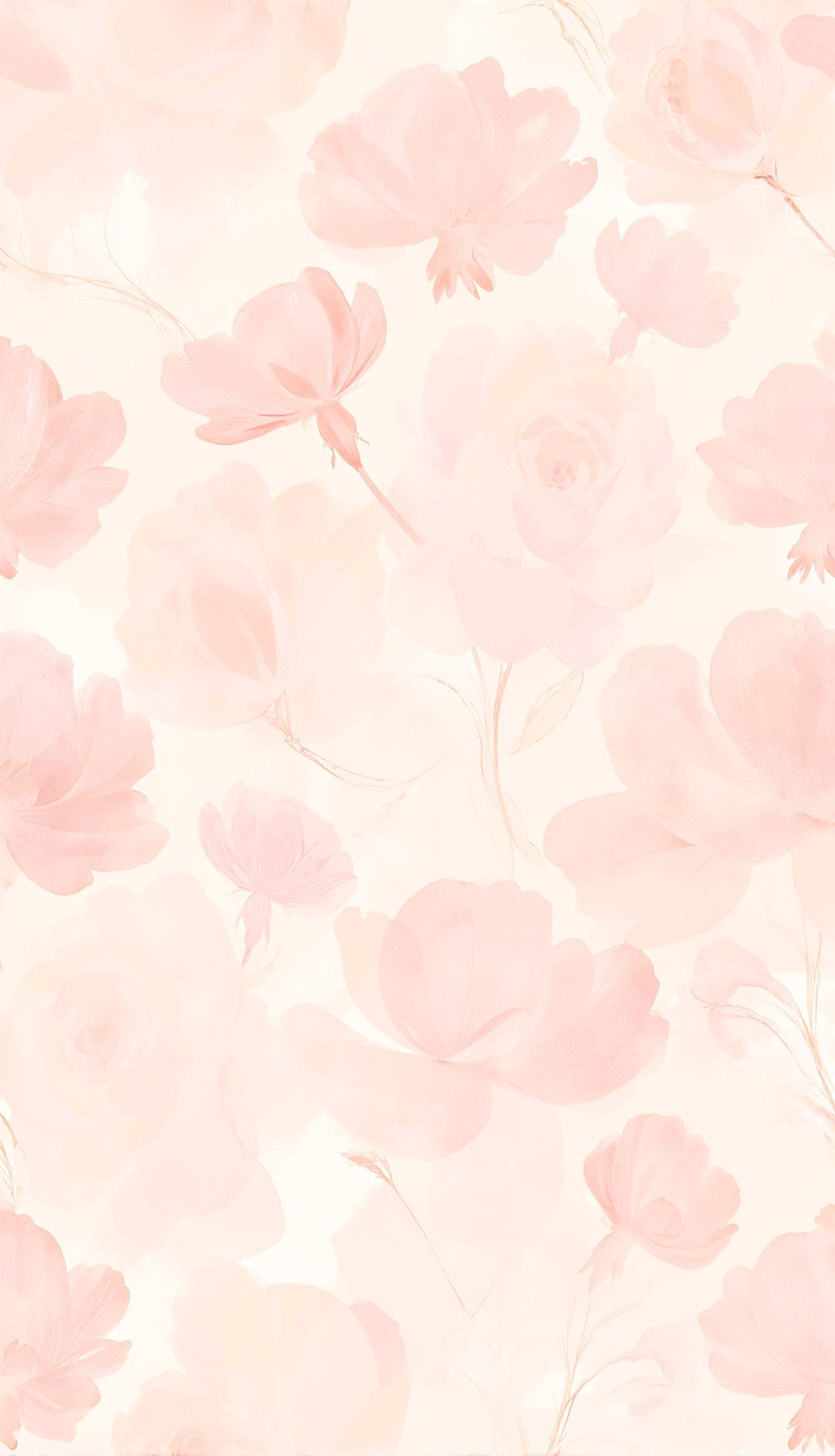Soft Pink Watercolor Florals: Dreamy Seamless Patterns