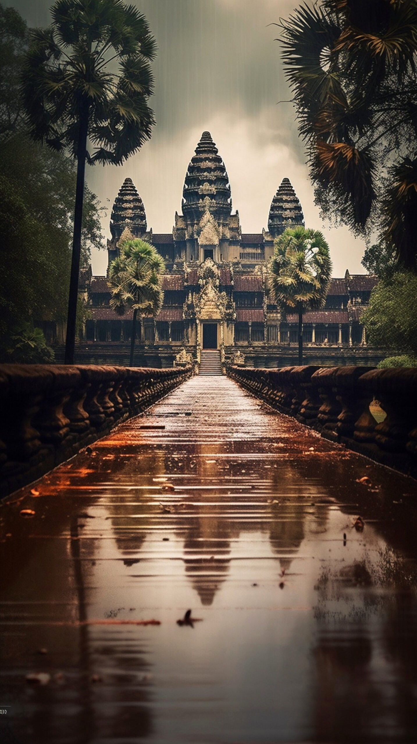Mystic Angkor Wat in the Rain Mystic Angkor Wat in the Rain