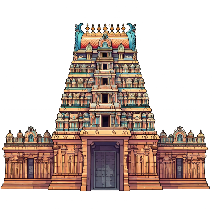 Stunning South Indian Temple Painting Styles in PNG Vector Stunning South Indian Temple Painting Styles in PNG Vector