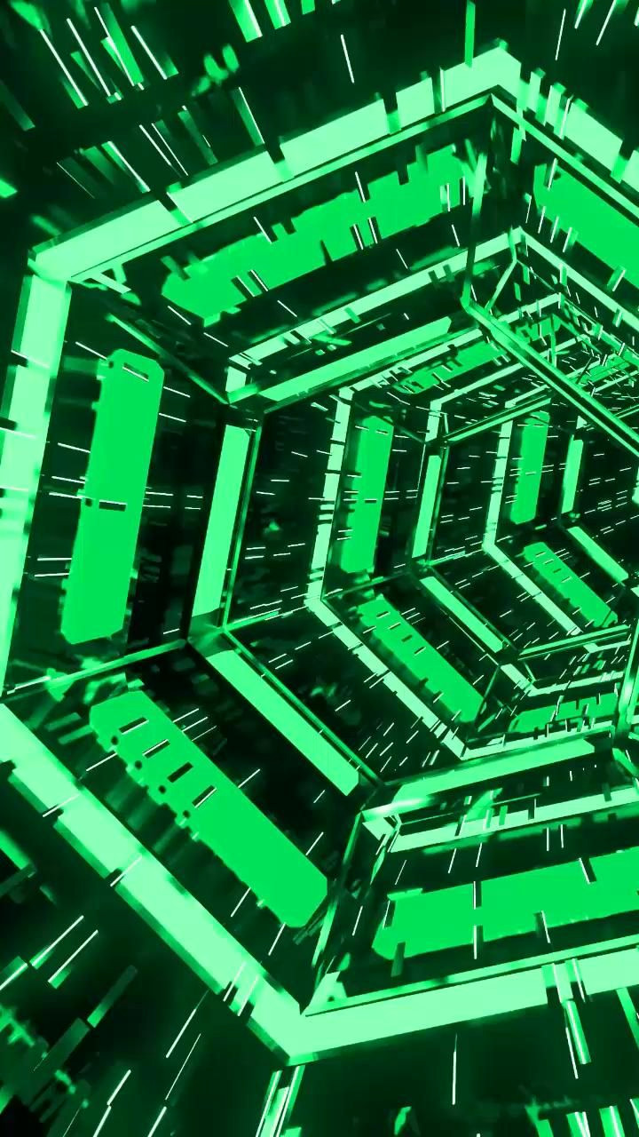 Stunning 4K Purple Neon TunnelBackground Loop