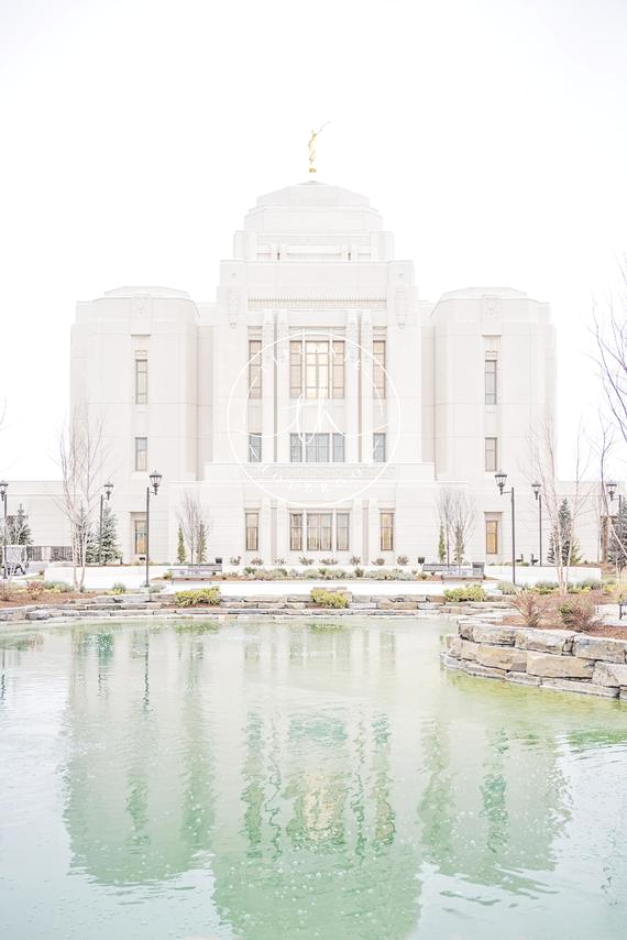 Breathtaking Meridian Idaho Temple Digital Image
