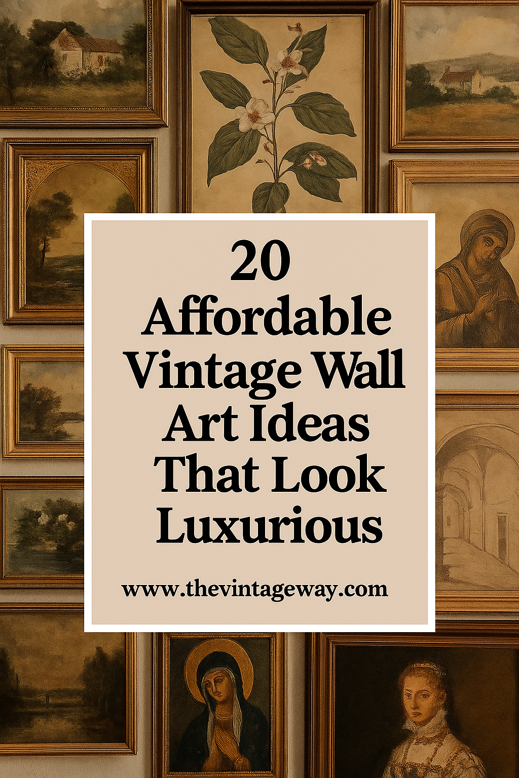 Luxe Vintage Wall Decor on a Budget Luxe Vintage Wall Decor on a Budget