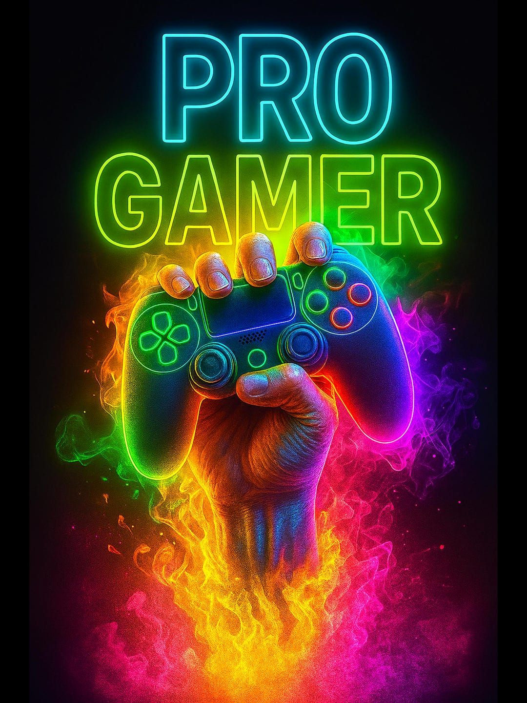 Epic RGB Gaming Room Wall Art Epic RGB Gaming Room Wall Art