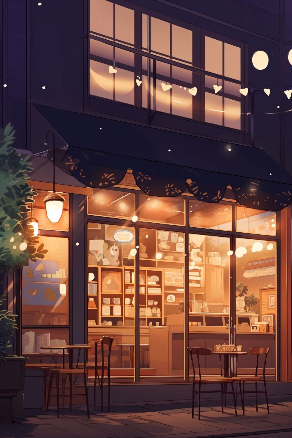 Cozy Nighttime Coffee Shop Bliss Cozy Nighttime Coffee Shop Bliss
