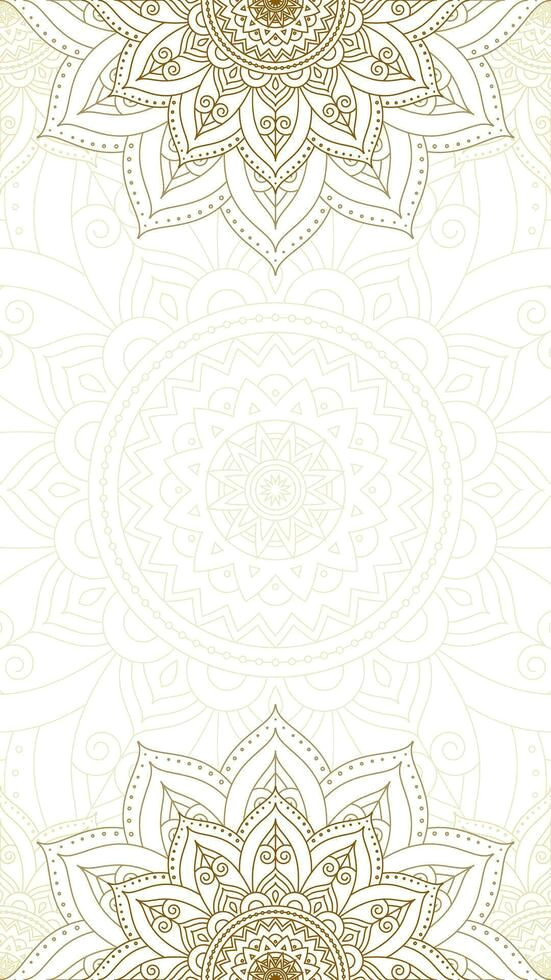 Soft Gold Mandalas on White Backgrounds Soft Gold Mandalas on White Backgrounds
