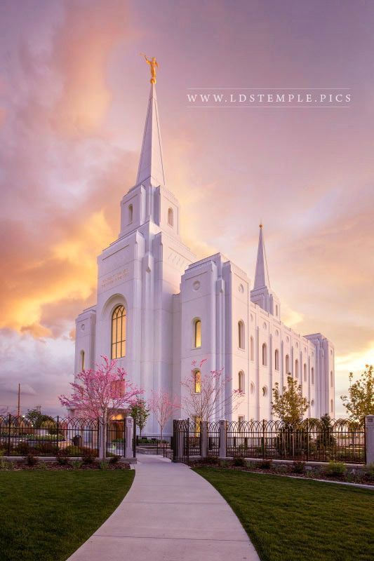 Breathtaking LDS Temple Sunset Breathtaking LDS Temple Sunset