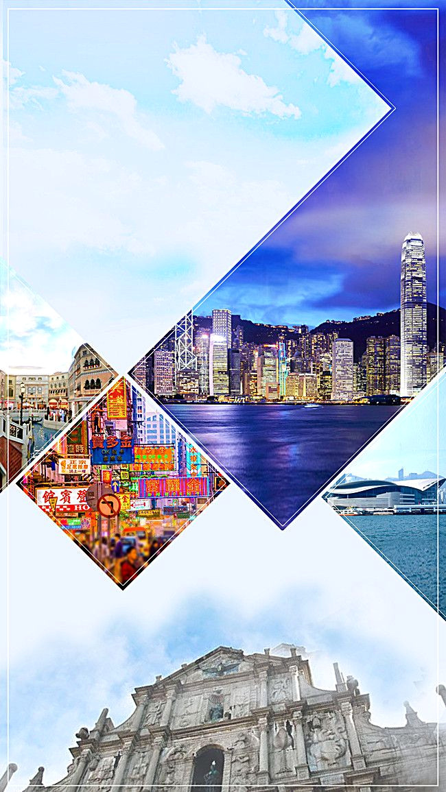 Hong Kong Cityscapes: Free Architecture Backgrounds